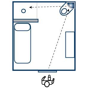 correctional quarter dome anti-ligature mirror