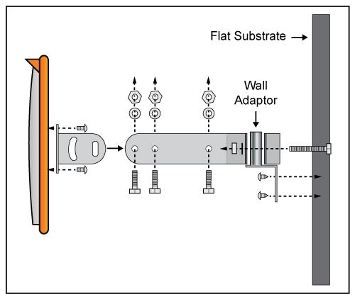 stainless steel rear vision assembly wall