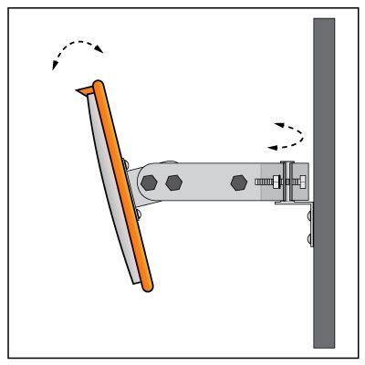 stainless steel rear vision assembly wall